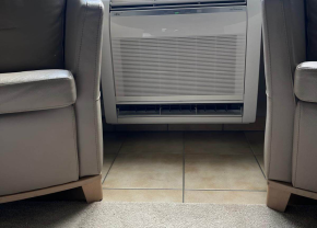 Airco installatie Herk-de-Stad: Fujitsu vloermodel 4kW voor optimaal comfort