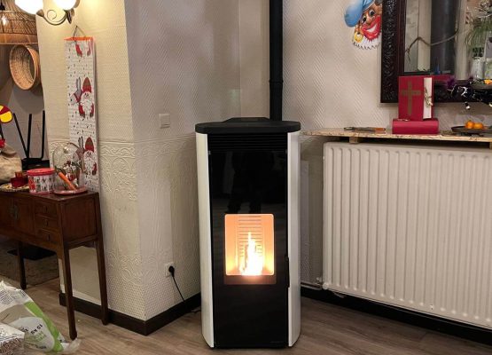 Installatie Pelletkachel Lanaken | Palazzetti Giorgia 12kW bij Darius Brasserie